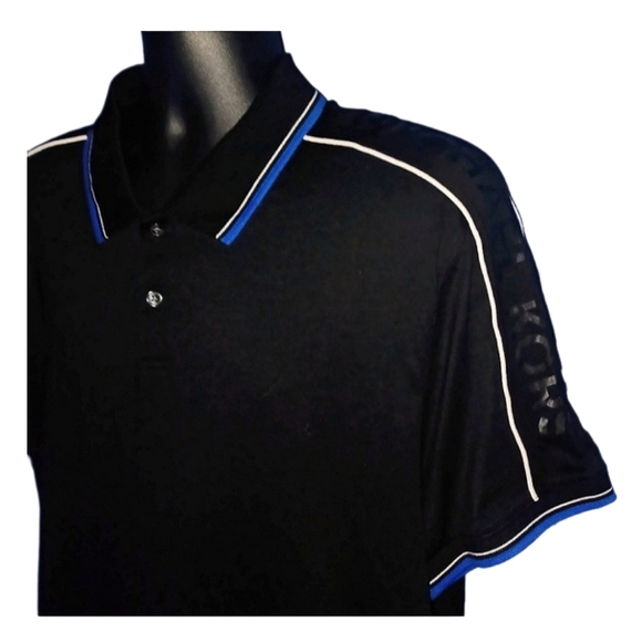 Michael Kors Black Men's Casual Polo Shirt - Picture 2 of 6
